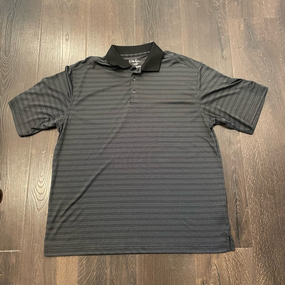 Walter Hagen Golf Polo Shirt, Grey, Size L